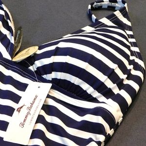 Tommy Bahama Breton Stripes Tank Bikini Top XS